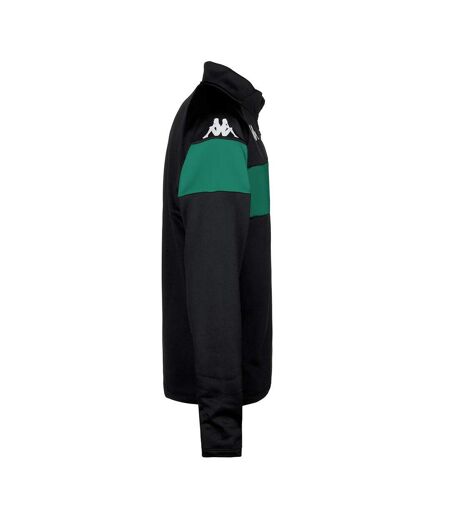 Sweat noir/vert homme kappa dovare