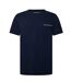 Pack Of 2  Mens Logo Crew Neck T-shirt  Black Blue Emporio Armani EA7-3