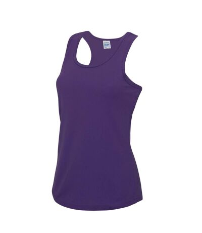 AWDis Just Cool Girlie Fit Sports Ladies Vest / Tank Top (Purple) - UTRW688