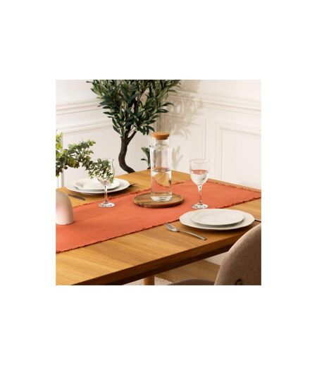 Chemin de Table Maha 38x140cm Terracotta