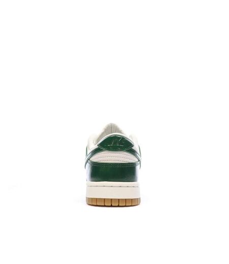 Baskets blanches/vertes femme nike dunk low