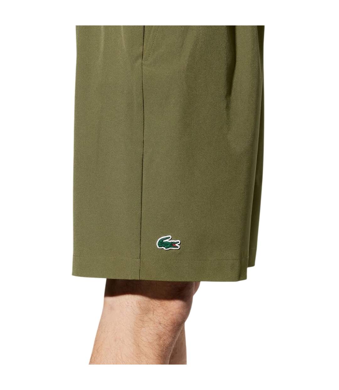 Short Motif/style Uni Homme Vert Kaki Lacoste-4