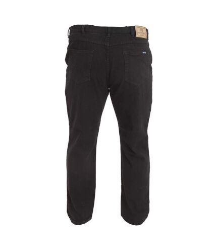 D555 Mens Rockford Kingsize Comfort Fit Jeans (Black) - UTDC160