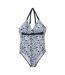 Maillot De Bain 1 Pièce Flavia Femme Bleu Marine Blanc Regatta-2