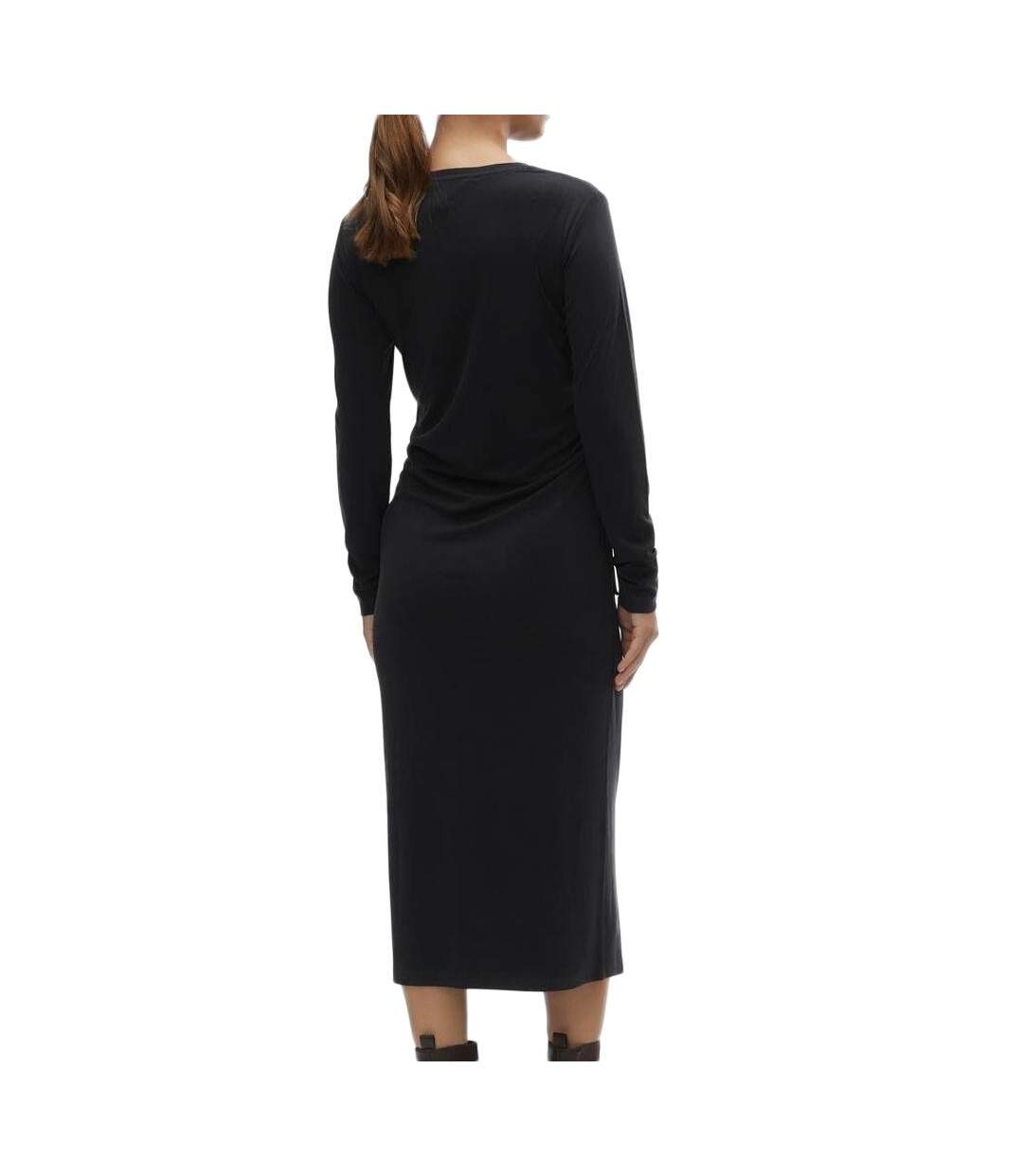 Robe noir femme vero moda maternity calf-2