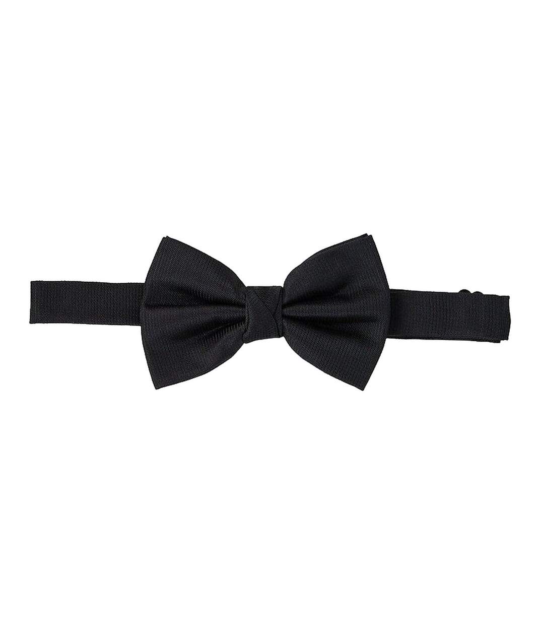 Mens woven bow tie one size black Burton-1