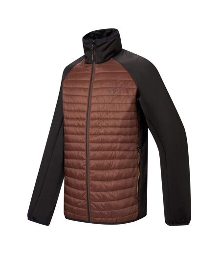 Mens Clumber Hybrid Jacket Coffee Grounds Black Regatta