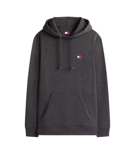 Sweat À Capuche Motif/style Badge Homme Noir Chiné Tommy Jeans