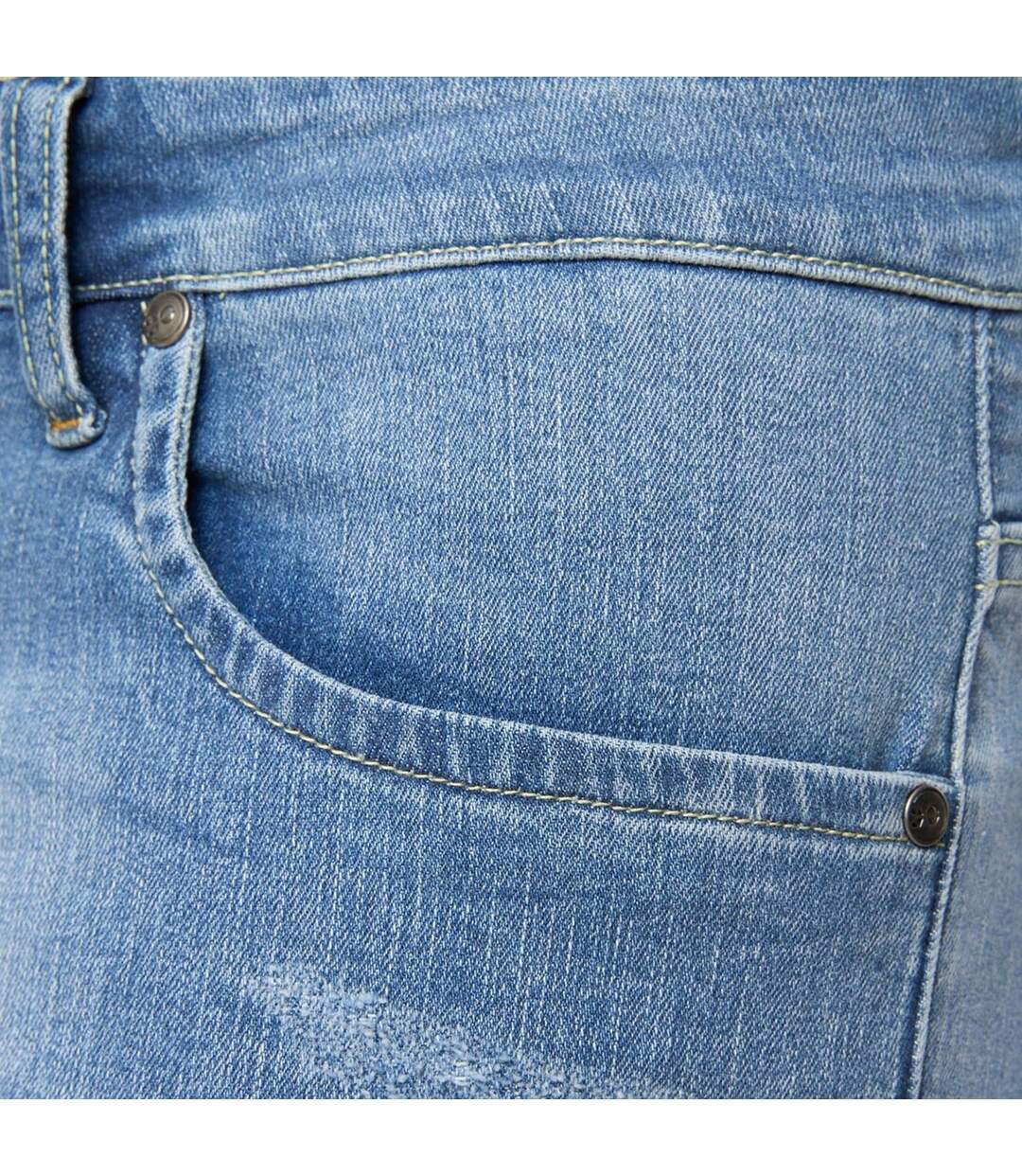 Short Style Griffure Riptrey Abraised Homme Bleu Clair Crosshatch-4