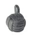 Velvet knotted door stopper one size charcoal Furn