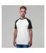 T-shirt à manches courtes homme blanc/noir Build Your Brand-4