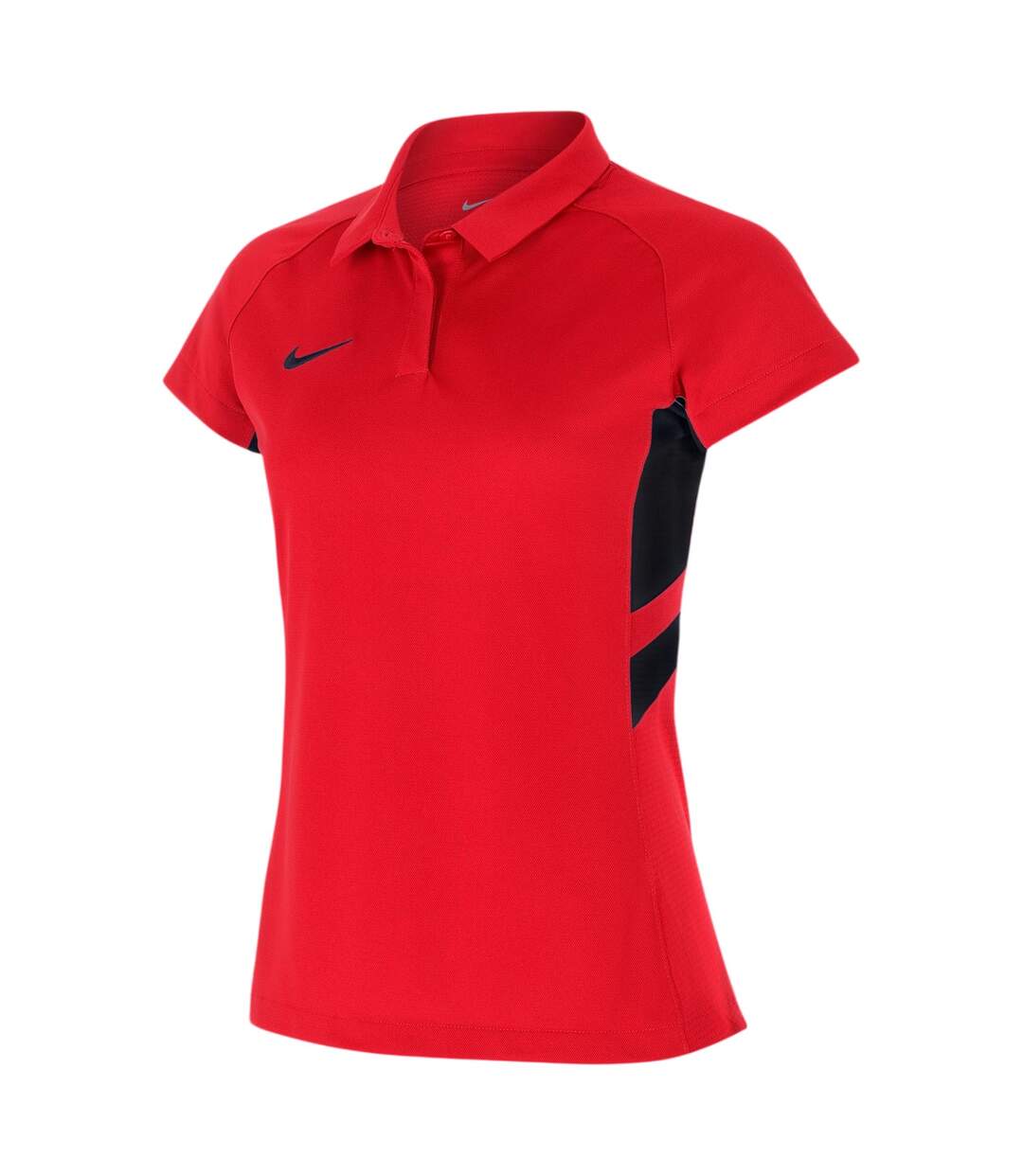 Polo Manches Raglan Femme Rouge Noir Nike-3