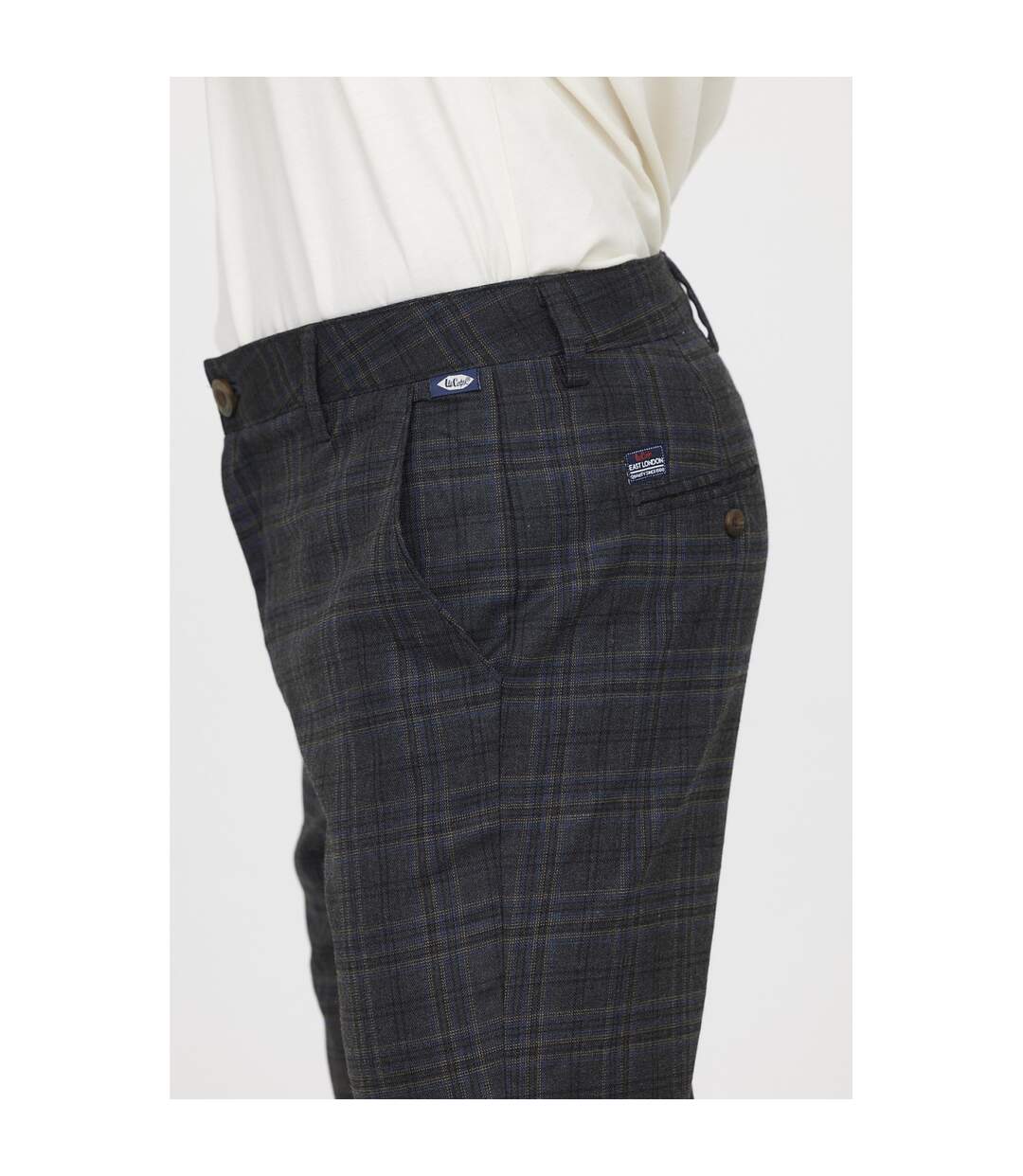 Pantalon GALANT Check dark grey-3