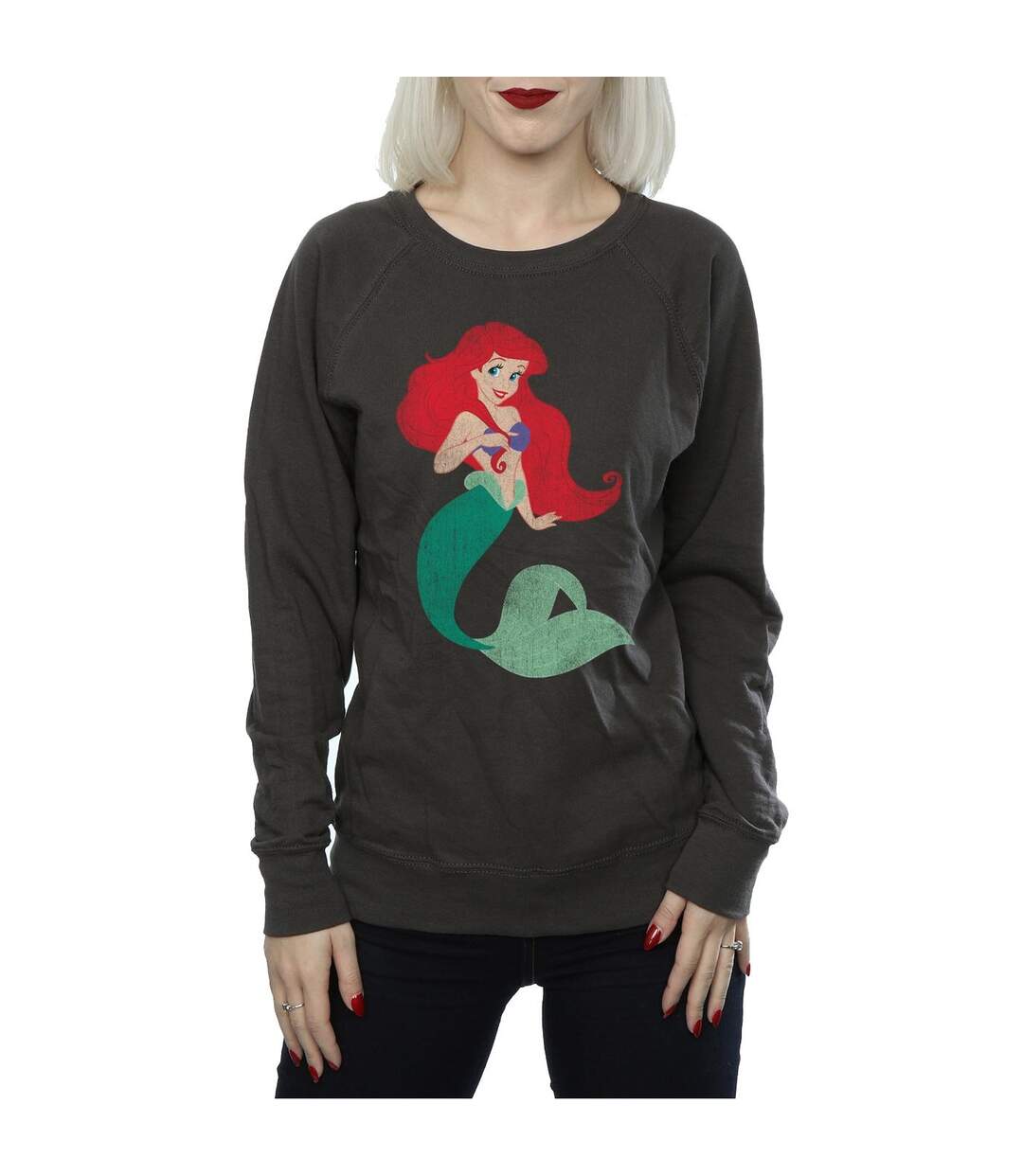 Disney Princess - Sweat CLASSIC ARIEL - Femme (Graphite clair) - UTBI10132-3