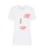 T-shirt Motif/style Visage Femme Blanc Armani Exchange-2