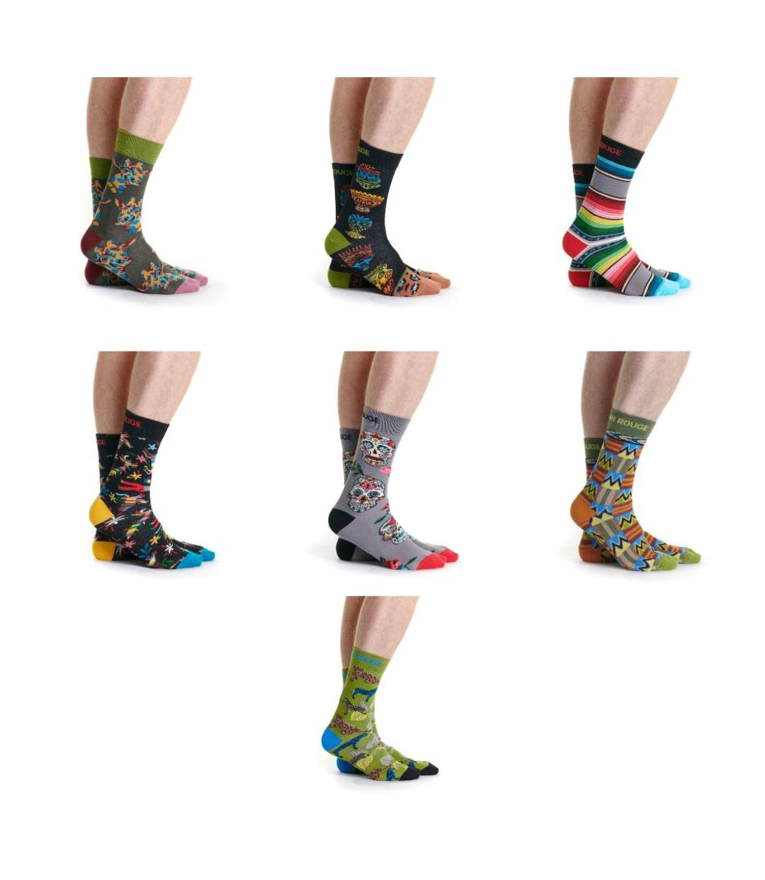 Semainier de 7 chaussettes fantaisies 40/45-2