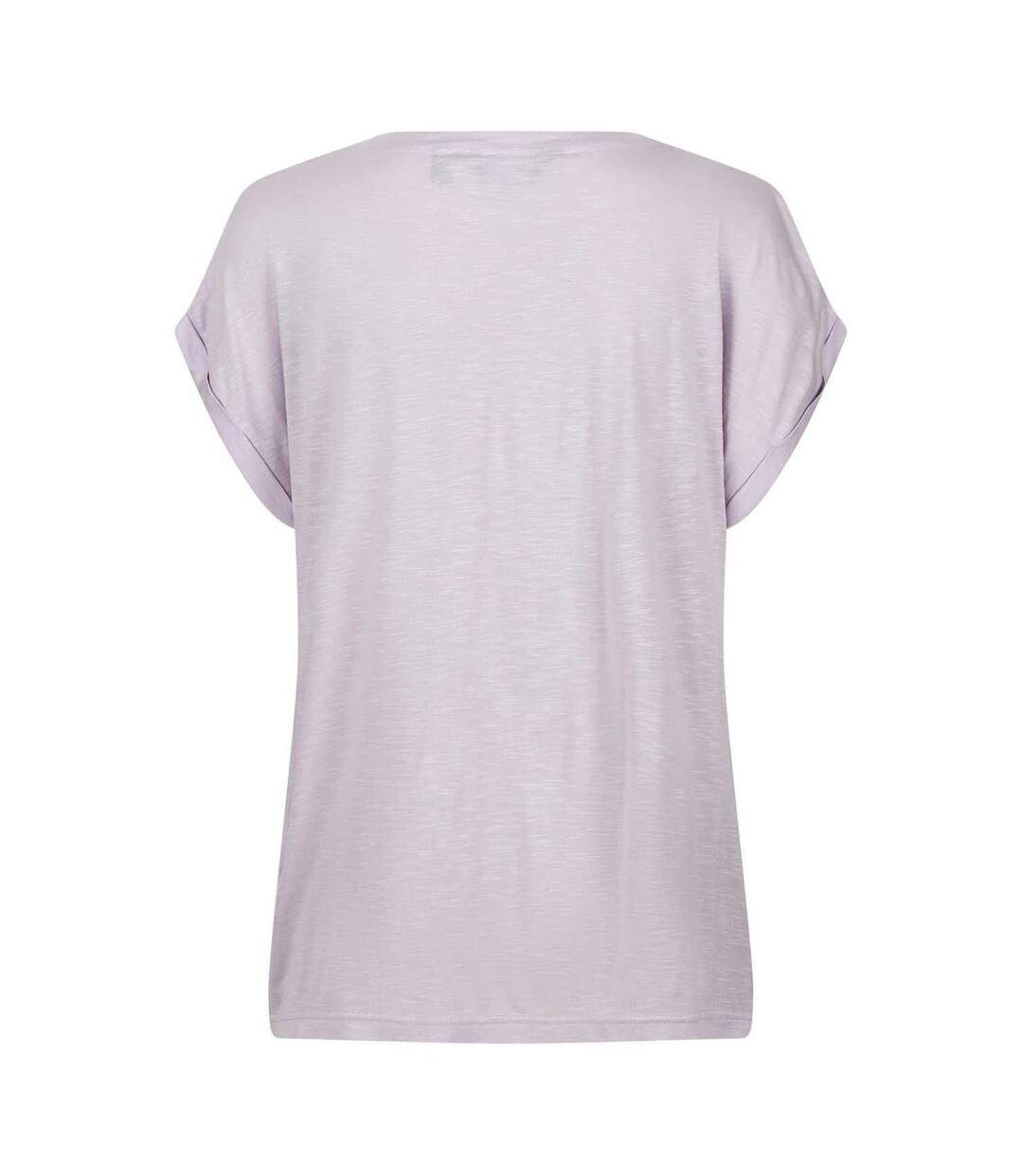 T-shirt Ample Manches Courtes Motif/style Imprimé Graphique Femme Lilas Pastel Imprimé Graphique Regatta-2
