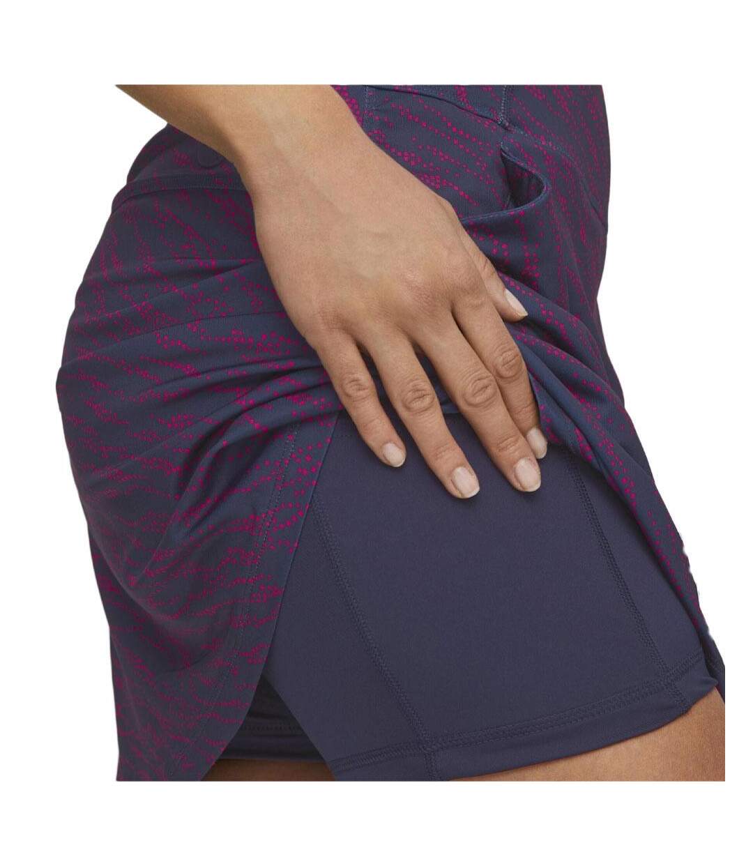Jupe de golf marine/rose femme puma water - l-3