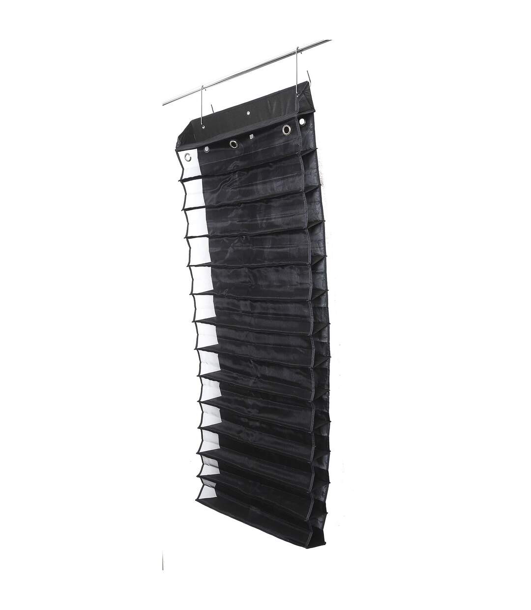Range Chaussures en polyester à suspendre pour 13 paires - Noir-1