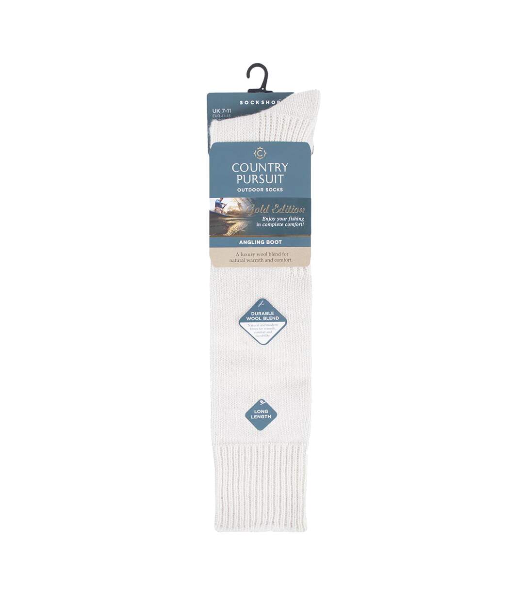 Chaussettes de Pêche à la Ligne Homme Hautes Laine