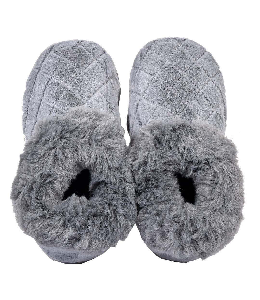 PANTOUFLE Femme Chausson COCOONING MD8656 GRIS-3