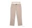 Pantacourt STRETCH Beige en coton avec zip fantaisie : confort et style moderne-2