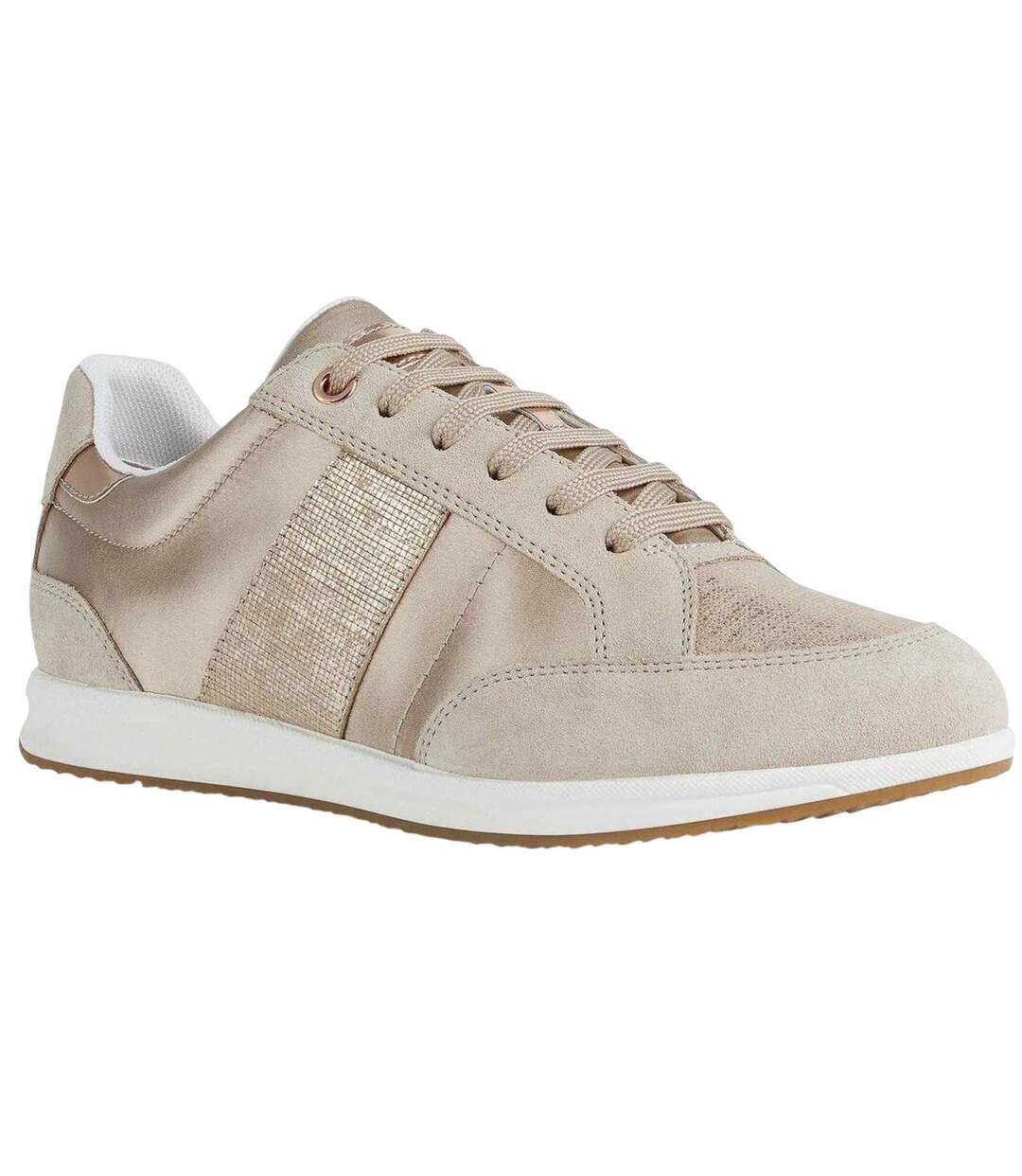 Baskets Avery Femme Beige Taupe Geox-4