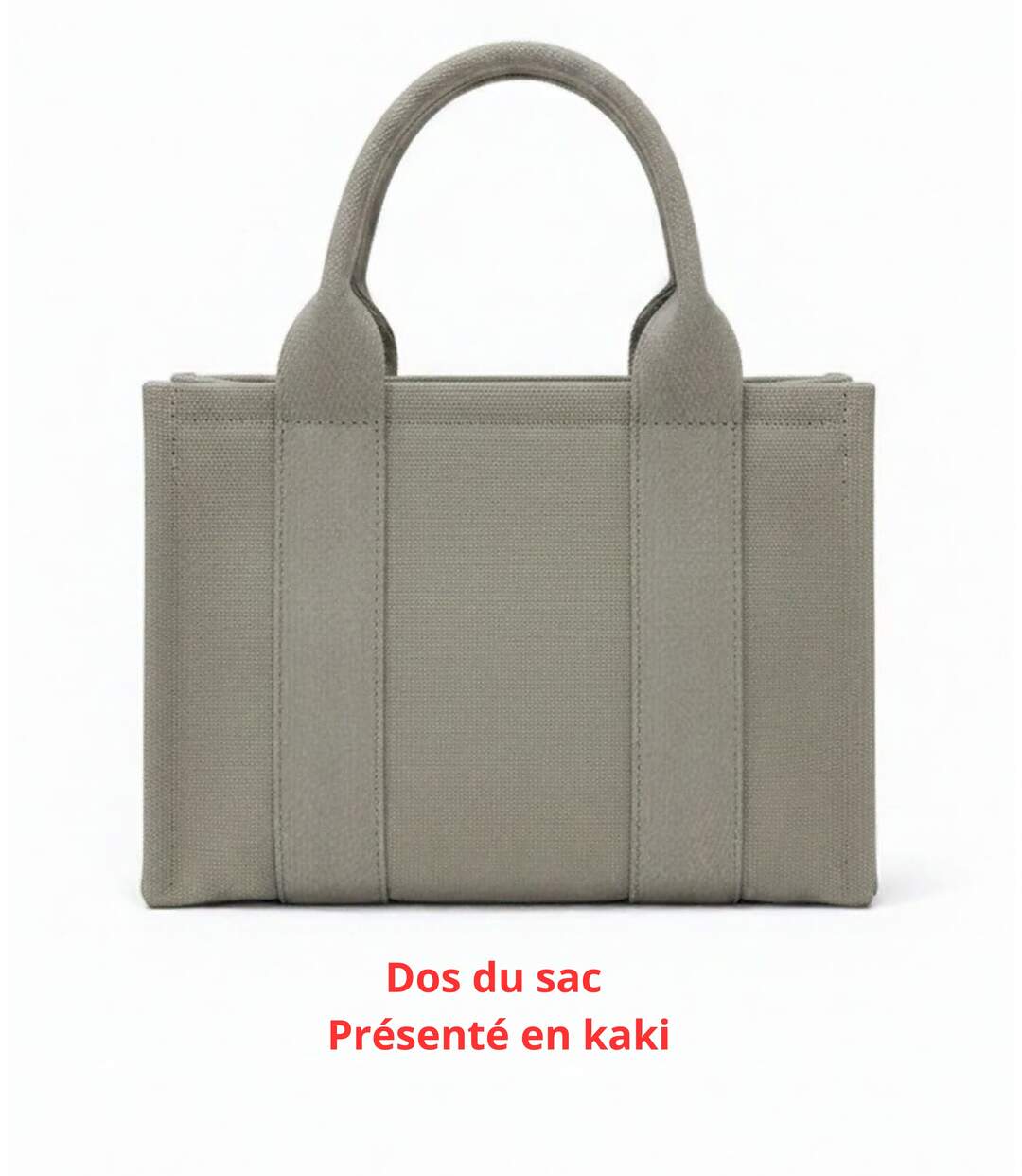 Sac shopping femme kaki DAVID JONES, élégant et pratique, avec strass-2