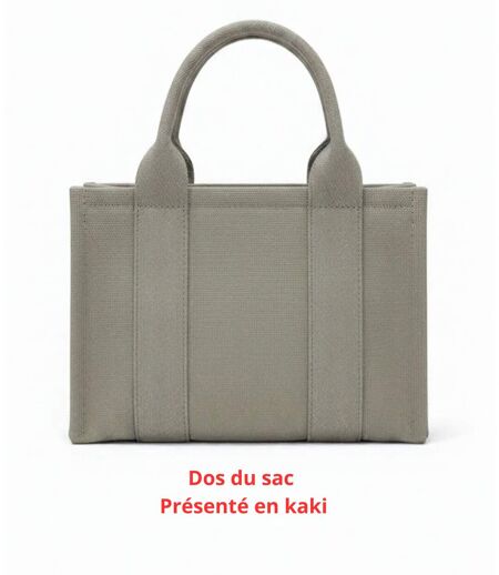 Sac shopping femme kaki DAVID JONES, élégant et pratique, avec strass