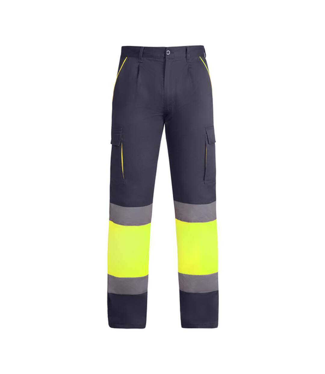Pantalon Homme Plomb Jaune Fluo Roly Workwear-1