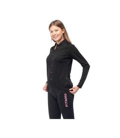 Maillot De Cyclisme Vialetta Femme Noir Fitanu