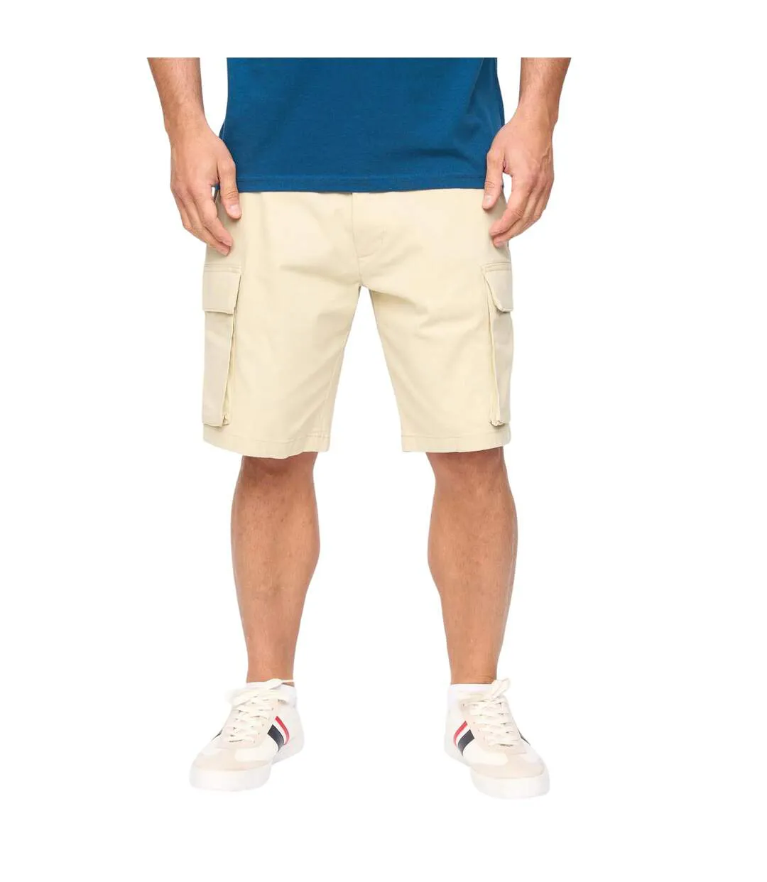 Mens Seaford Cargo Shorts Stone Bewley & Ritch-3