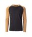 T-shirt Manches Raglan Puro Homme Marron Beige Noir Hi-Tec-1