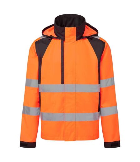 Veste Imperméable Wx2 Adulte Orange Noir Portwest