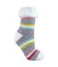 Ladies Soft Fluffy Lounge Socks | Warm Cosy Home Slipper Socks-3