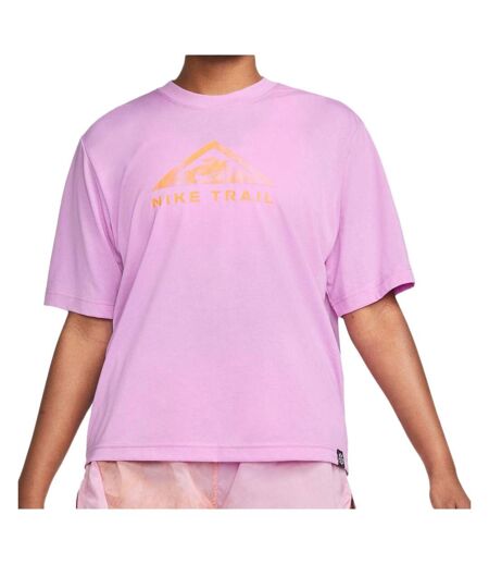T-shirt de sport rose femme niketrail - l