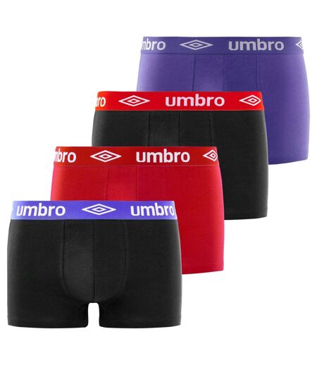 Lot de 4 boxers en coton homme Classic Umbro