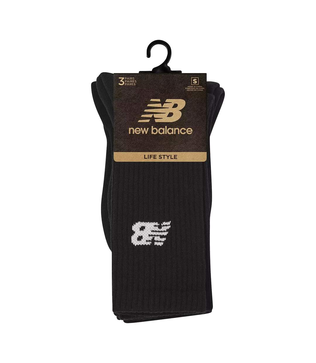 Lot De 3  Chaussettes Adulte Noir New Balance-3