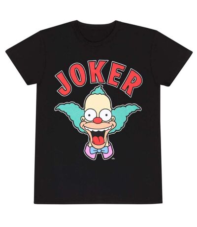 The Simpsons Unisex Adult Krusty The Clown T-Shirt (Black)