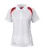 Polo sport femme blanc/rouge Spiro-1