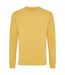 Unisex adult zion recycled cotton crew neck sweatshirt ochre yellow Iqoniq-1