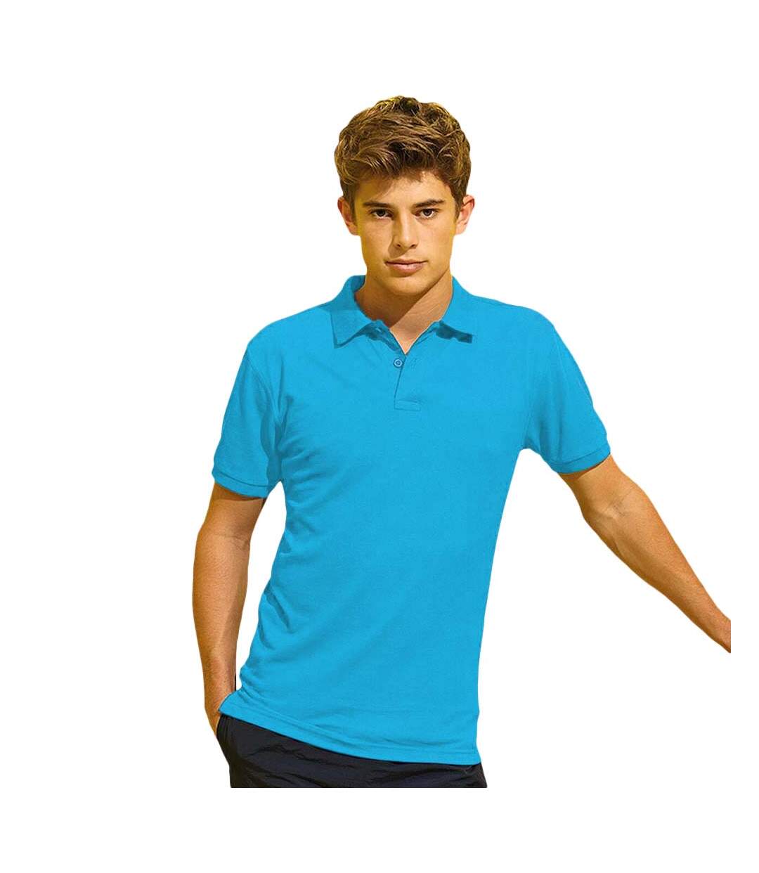 Asquith & Fox Mens Short Sleeve Performance Blend Polo Shirt (Turquoise) - UTRW5350-2