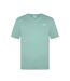 Mens Embroidered Logo Cotton T-shirt Pistachio Slazenger-1