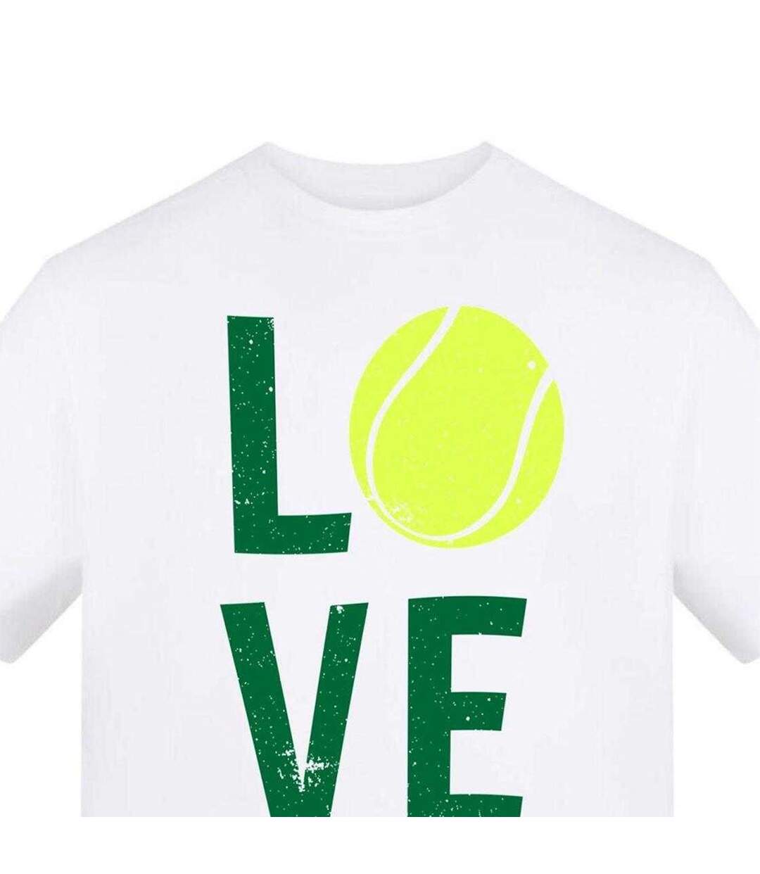 Mens Love Tennis T-shirt White AWD-3