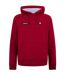 Mens Embroidered Raglan Hoodie Burgundy Ellesse-1