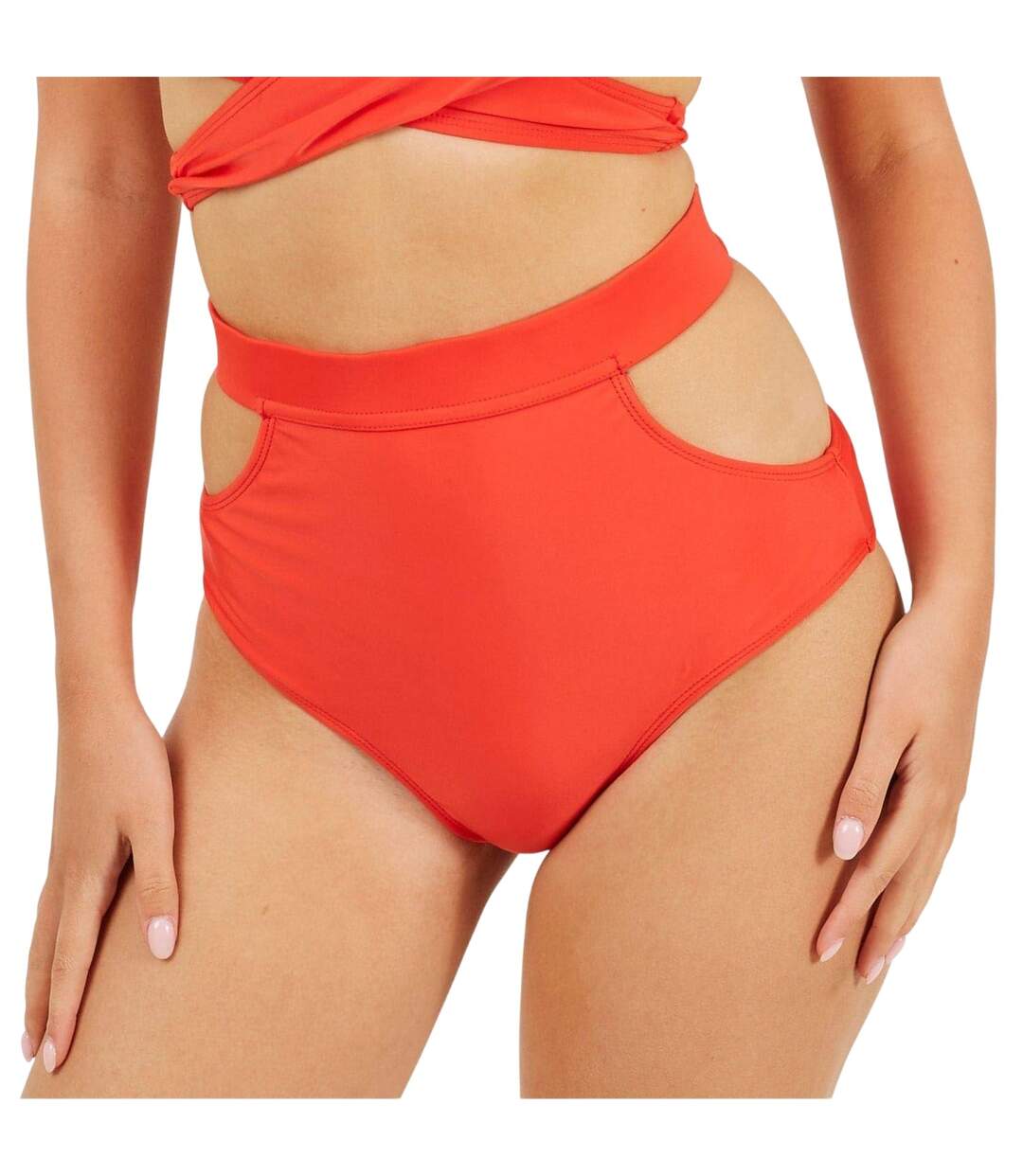 Bas De Maillot De Bain Around Femme Rouge Brave Soul-2