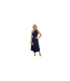 Robe Mi-longue Motif/style Brodé Femme Bleu Marine AX Paris-1