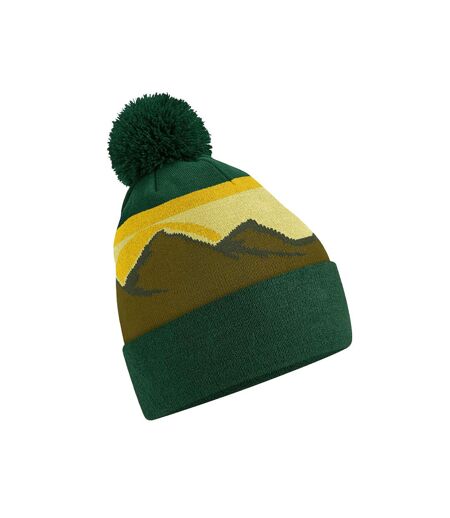 Beechfield Mountain Pom Pom Beanie (Alpine Peaks) - UTPC6803