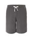 Mens Cotton Blend Shorts Dark Grey Fabric-1