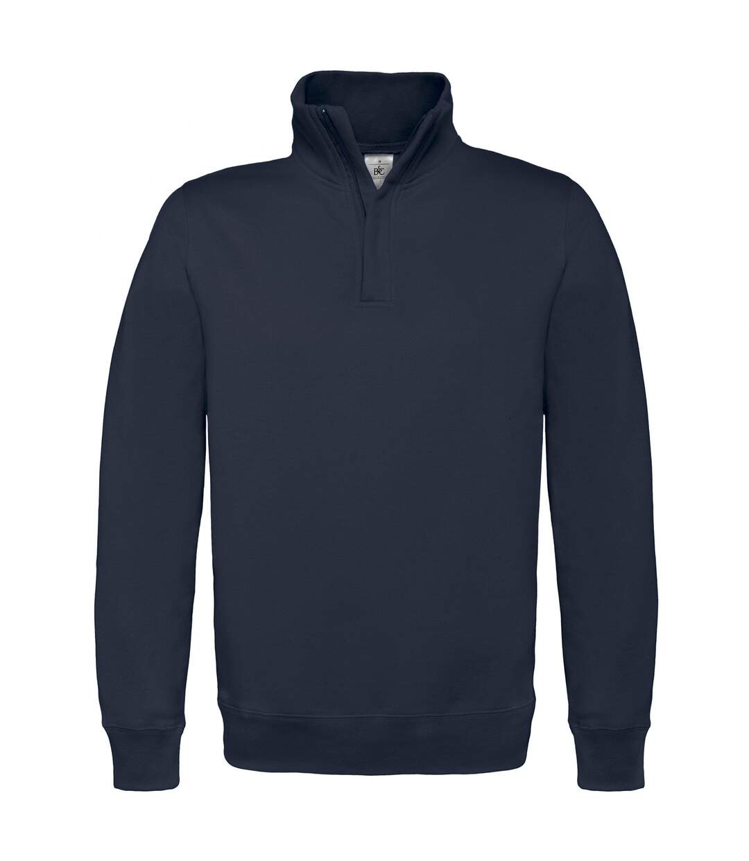 B&C Mens ID.004 1/4 Zip Sweatshirt (Navy)